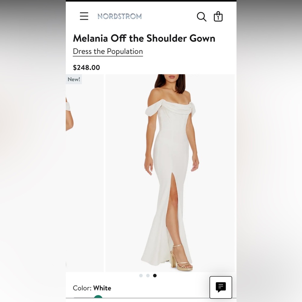 Melania Dress the Population dress NWT